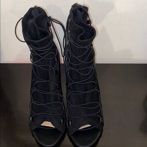 Shoedazzle Heel Open Toe Booties